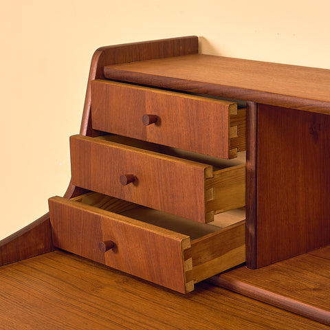 Danish secretary in teak
