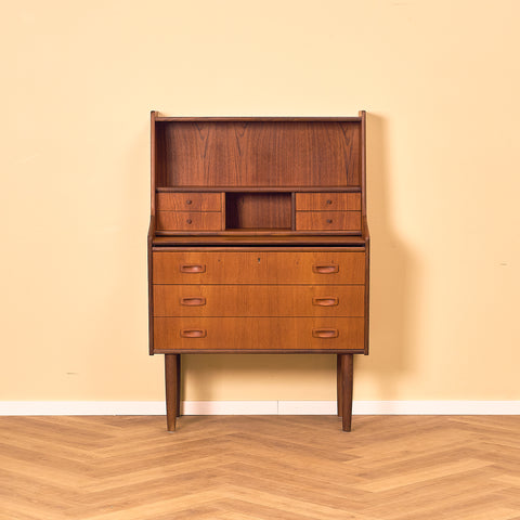 Danish secretary in teak by Hanbjerg Møbelfabrik