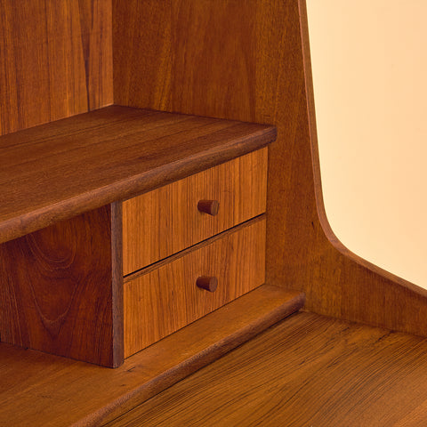 Danish secretary in teak by Hanbjerg Møbelfabrik