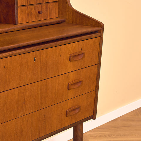 Danish secretary in teak by Hanbjerg Møbelfabrik