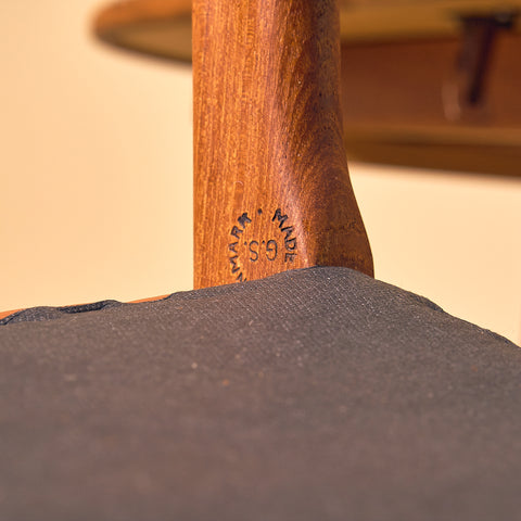 Danish set of 6 dining chairs in rosewood by Arne Wahl Iversen for Glyngøre Stolefabrik