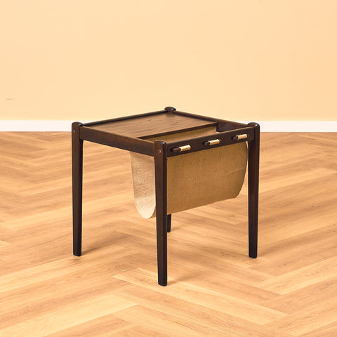 Danish side table in smoked oak by Furbo