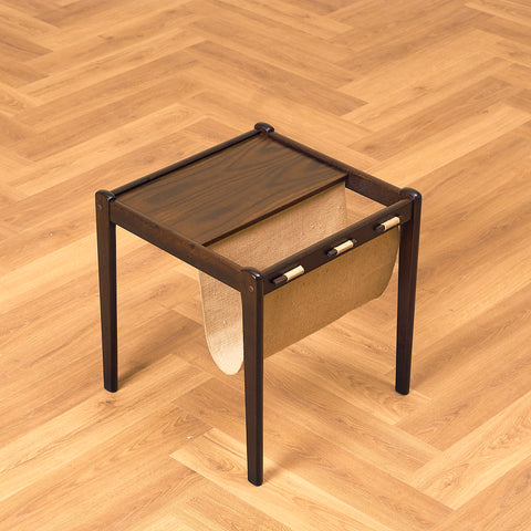 Danish side table in smoked oak by Furbo