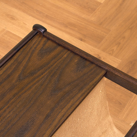 Danish side table in smoked oak by Furbo