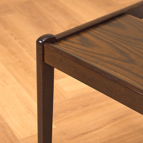 Danish side table in smoked oak by Furbo