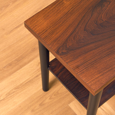Danish side table in Santos rosewood