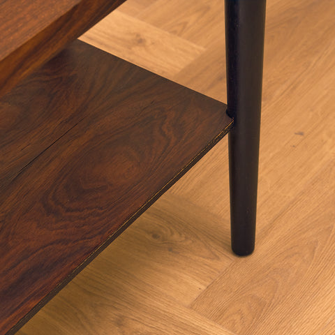 Danish side table in Santos rosewood