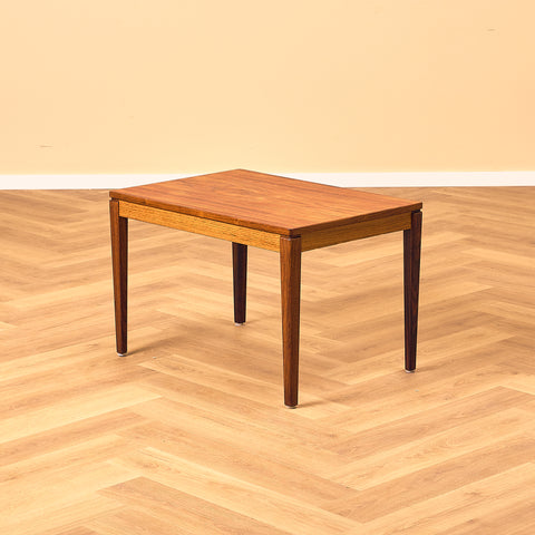 Danish side table in Santos rosewood