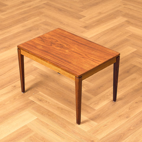 Danish side table in Santos rosewood