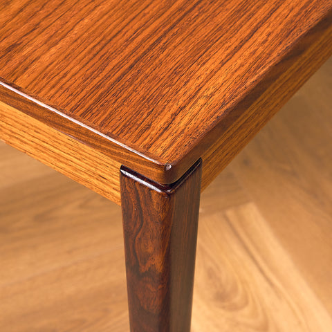Danish side table in Santos rosewood