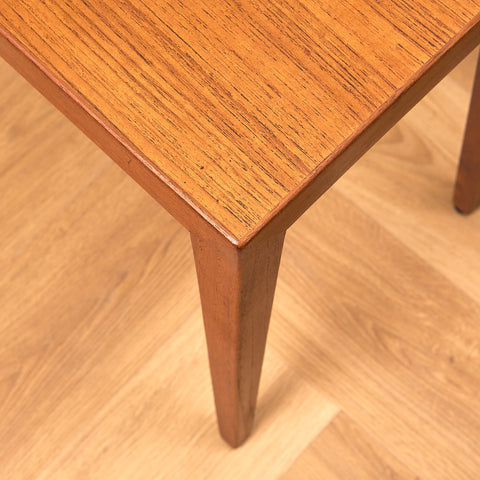 Danish set of nest of tables in teak by Severin Hansen for Haslev Møbelfabrik