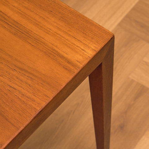 Danish set of nest of tables in teak by Severin Hansen for Haslev Møbelfabrik