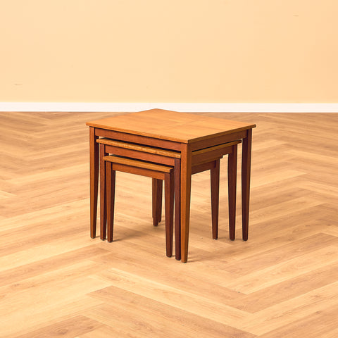 Swedish set of nest of tables in teak