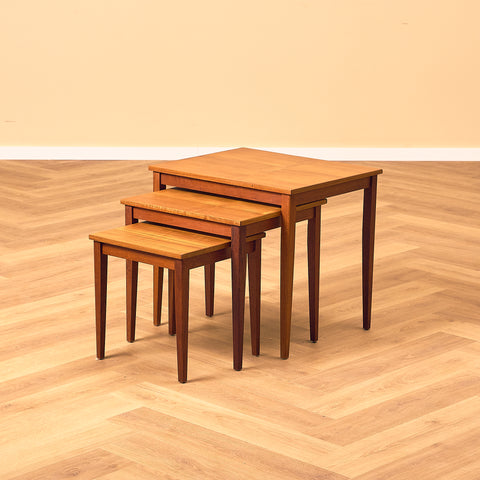 Swedish set of nest of tables in teak