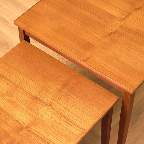Swedish set of nest of tables in teak