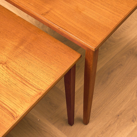 Swedish set of nest of tables in teak