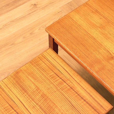 Swedish set of nest of tables in teak
