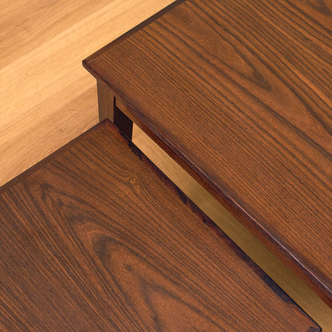 Danish set of nest of tables in Santos rosewood by Kvalitet Form Funktion