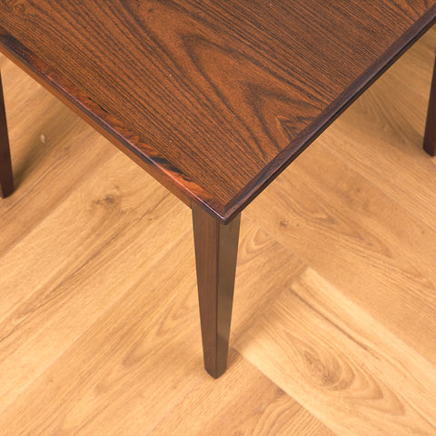 Danish set of nest of tables in Santos rosewood by Kvalitet Form Funktion