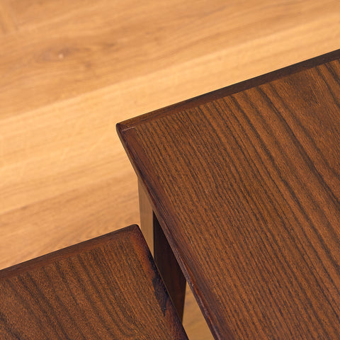 Danish set of nest of tables in Santos rosewood by Kvalitet Form Funktion