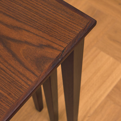 Danish set of nest of tables in Santos rosewood by Kvalitet Form Funktion