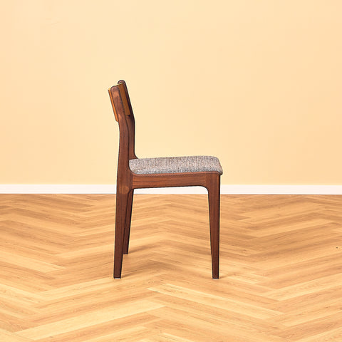 P. Westergaard Møbelfabrik Teak and Walnut Dining Chair