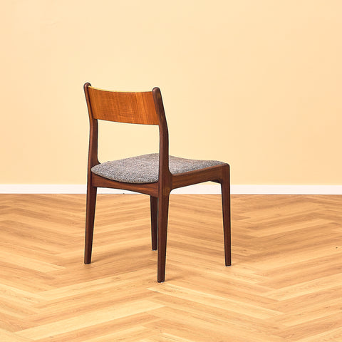 P. Westergaard Møbelfabrik Teak and Walnut Dining Chair