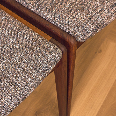 P. Westergaard Møbelfabrik Teak and Walnut Dining Chair