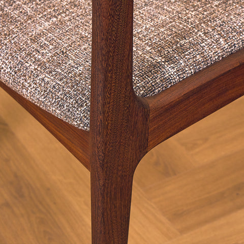 P. Westergaard Møbelfabrik Teak and Walnut Dining Chair