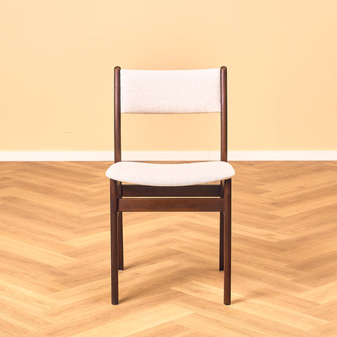 Danish dining chairs in teak and beech by Findahl