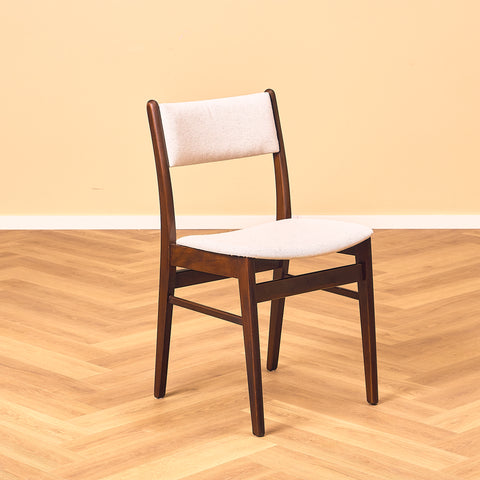 Danish dining chairs in teak and beech by Findahl