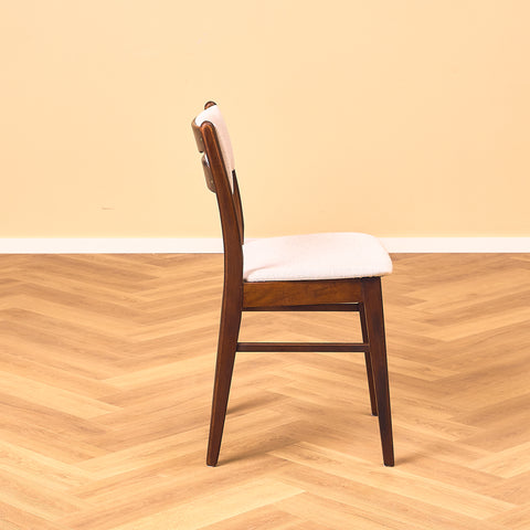 Danish dining chairs in teak and beech by Findahl