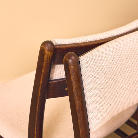 Danish dining chairs in teak and beech by Findahl