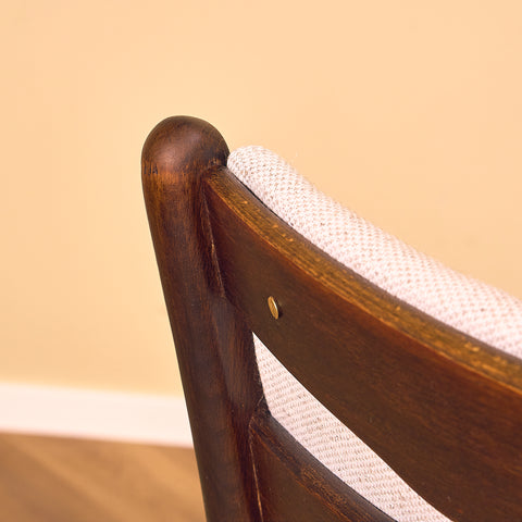 Danish dining chairs in teak and beech by Findahl