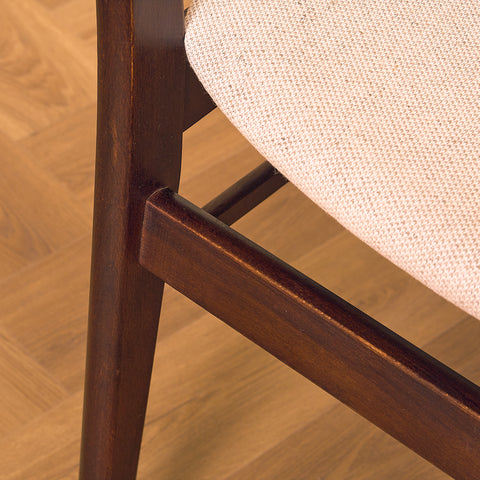 Danish dining chairs in teak and beech by Findahl