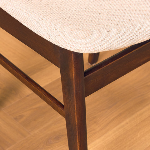 Danish dining chairs in teak and beech by Findahl