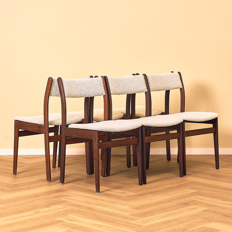 Danish dining chairs in walnut