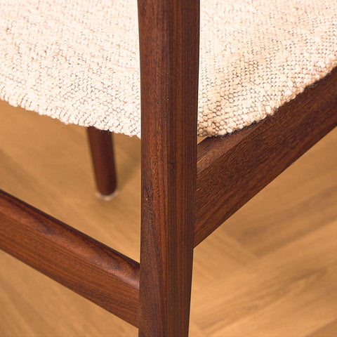 Danish dining chairs in walnut