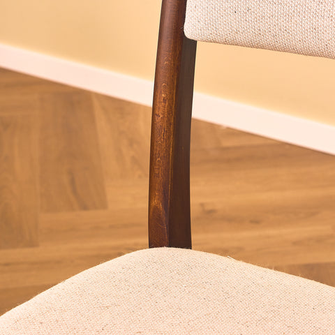Danish dining chairs in teak and beech by Findahl