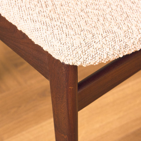 Danish dining chairs in walnut