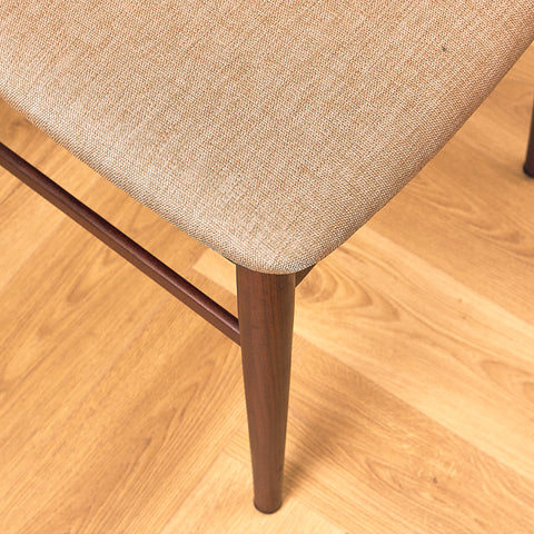 Danish Dark Teak and Walnut Dining Chair