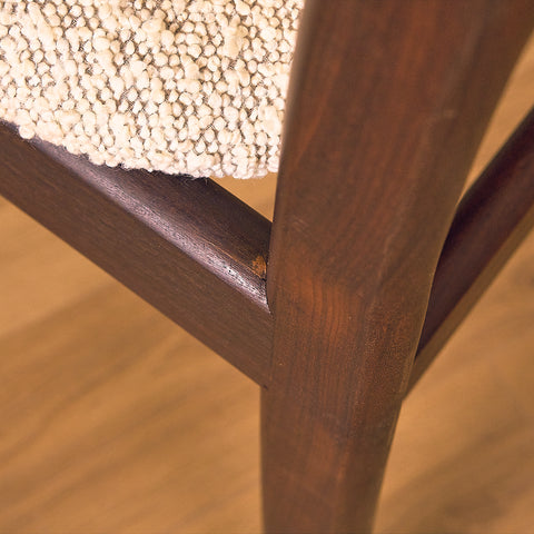 Danish dining chairs in walnut