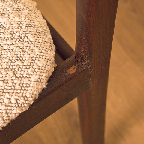 Danish dining chairs in walnut