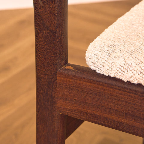 Danish dining chairs in walnut