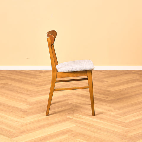 Dining chairs in teak & beech by Farstrup, model 210