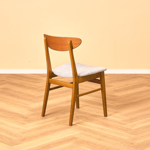 Dining chairs in teak & beech by Farstrup, model 210