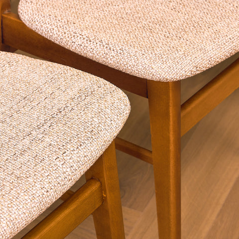 Dining chairs in teak & beech by Farstrup, model 210