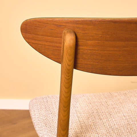 Dining chairs in teak & beech by Farstrup, model 210