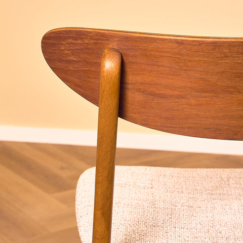Dining chairs in teak & beech by Farstrup, model 210