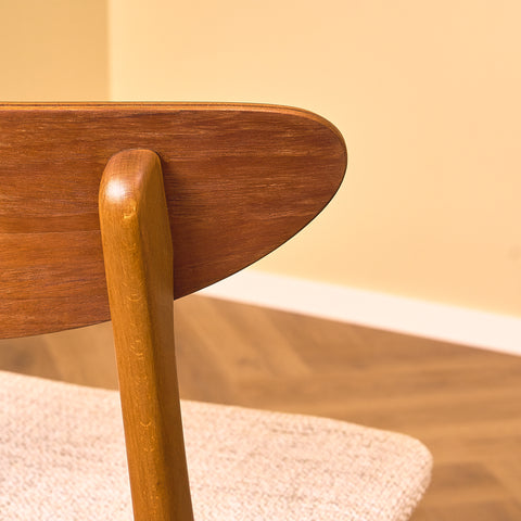Dining chairs in teak & beech by Farstrup, model 210